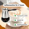 Elektrischer Kaffeekocher 600ml 600W Edelstahl Produktbild-Vorschau 5
