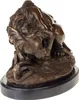 Bronzeskulptur Bronze Figur Statue Löwe Schlange nach Barye Produktbild-Vorschau 4