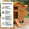 Mucola Hühnerstall inkl. 2 Nestboxen und Rampe Rollbar Produktbild-Vorschau 2
