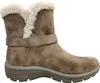 A side view of a taupe and beige Skechers women's boot. Voir les images du produit