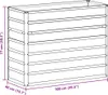 vidaXL Hochbeet Hellbraun 100 x 40 x 77 cm Verzinkter Stahl Produktbild-Vorschau 7