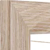 A close-up view of the corner of a picture frame with a wood grain texture. Produktbild-Vorschau