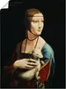 ARTland Poster Dame mit dem Hermelin Porträt Größe: 60x80 Produktbild-Vorschau 1