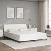 vidaXL Bedframe "Dover", wit, 160x200 cm, kunstleer Productafbeelding-voorbeeld 2