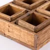 SADA KUFOROV "CUBO II" | teakové drevo / mahagón | Náhľad obrázku produktu 8
