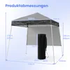 A diagram showing the dimensions of a pop-up canopy tent. Náhľad obrázku produktu