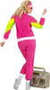 80er Trainingsanzug pink Karneval Faschingskostüm Größe: M Produktbild-Vorschau 3
