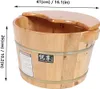 Holz  Fußsprudelbad,Fuß Spa Massagegerät,Mit doppelten Produktbild-Vorschau 2