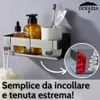DEKAZIA® mensola doccia grigia mensola bagno mensole bagno Anteprima dell’immagine prodotto 2
