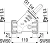 Antiriflusso Js, O.entl. Raccordo, Dn32, 1 1/4", Dvgw Anteprima dell’immagine prodotto 2