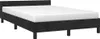 The Living Store Bettgestell mit Kopfteil Schwarz 120x190 Produktbild-Vorschau 2