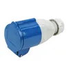 CEE Kupplung | CEE 3 Polig | 240V 32A | Blau | IP44 | Produktbild-Vorschau 3