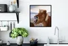MuchoWow® Gerahmtes Poster Pferd - Strand - Braun 40x40 cm Produktbild-Vorschau 3