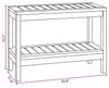 vidaXL Kúpeľňový stolík, prírodný, 60 x 30 x 45 cm, masívne Náhľad obrázku produktu 5