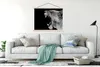 MuchoWow® Textilposter Tiere - Löwe - Schwarz - Weiß - Produktbild-Vorschau 3