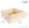 Boîte de rangement Creative Deco, caisse en bois sans Voir les images du produit 3