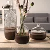 LEONARDO 041671, Váza ve tvaru lahve, Hnědá, Průhledná, Náhled obrázku produktu 3