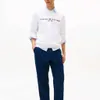 Tommy Hilfiger Tommy Logo Sweatshirt Bílý Náhled obrázku produktu 3
