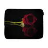 MuchoWow® Laptop Hülle 13 Zoll Rosen - Schwarz - Rot Produktbild-Vorschau 1