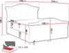 MIRJAN24 Boxspringbett Bedran Lux, Doppelbett mit zwei Produktbild-Vorschau 4