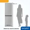 Exquisit Kühl-Gefrierkombination KGC265-70-NF-040D inoxlook Produktbild-Vorschau 5
