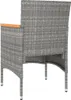 vidaXL 4-tlg. Gartenstuhl und Hocker Set Poly Rattan Grau Produktbild-Vorschau 6