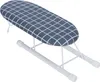 A small ironing board with a checkered pattern on a white background. Produktbild-Vorschau