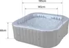 An inflatable hot tub with dimensions indicated by measurement lines and text. Voir les images du produit