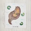 Mr. & Mrs. Panda Decke Otter Seerose - Weiß - Geschenk, Produktbild-Vorschau 2