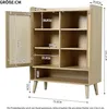 Flieks Rattan Kommode mit 2 Türen und Staufach, Sideboard Produktbild-Vorschau 7