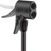 A close-up view of a black bicycle pump head with a lever. Produktbild-Vorschau