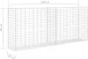 vidaXL Gabione Verzinkter Stahl 85x30x200 cm Produktbild-Vorschau 6