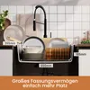 CECIPA Granitspüle 60x45 cm Schwarz Küchenspüle Granit Produktbild-Vorschau 11