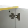 A close-up view of a cabinet hinge and a screw on the interior of a cabinet. Podgląd zdjęcia produktu