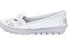 Gemini Damen Slipper Ballerina Leder Cutouts Blumenmuster Produktbild-Vorschau 3