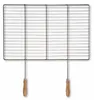 DEOS Grillrost aus Edelstahl 53 × 38 cm mit Holzgriffen Produktbild-Vorschau 2