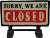 Open-Closed Wendeschild aus Gusseisen Produktbild-Vorschau 1
