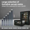 Extralink 19" Rackkast 12U 600 x 600 mm AZH, Zwart, Productafbeelding-voorbeeld 4