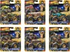 A collage of six Hot Wheels Monster Trucks in their packaging, each with a trophy icon. Produktbild-Vorschau