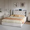 UnboxG Polsterbett 160x200 cm Beige mit LED & Stauraum, Produktbild-Vorschau 12