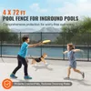 SucceBuy Poolzaun, 4 x 72 ft abnehmbarer Sicherheitszaun Produktbild-Vorschau 2