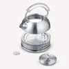 A Severin glass kettle is displayed on a white background, with its lid and a small filter component placed separately beside it. Produktbild-Vorschau
