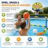 Gioco da piscina 2 in 1 con porta da pallanuoto e canestro Anteprima dell’immagine prodotto 6