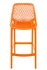 DELUKE® Barhocker modern Orange LORL - Kunststoff, Produktbild-Vorschau 2