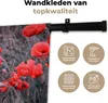 MuchoWow® Wandteppich Wandbehang Rote Mohnblumen in einem Produktbild-Vorschau 3