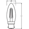 Osram LED świeca żarowa 2,5W = 25W B22d przezroczysta 250lm Podgląd zdjęcia produktu 7