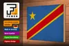 Holzschild Flagge DR Kongo 30x20cm Flag Congo Vintage Produktbild-Vorschau 4
