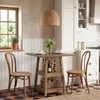90 cm hoher quadratischer Bartisch mit zweistufigen Produktbild-Vorschau 6
