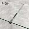 AICA 80x185cm Walk in Dusche 6mm NANO ESG schwarzer Rahmen Produktbild-Vorschau 2