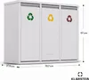Klarstein Ordnungshüter 3-in-1 Mülleimer - 45L Produktbild-Vorschau 5